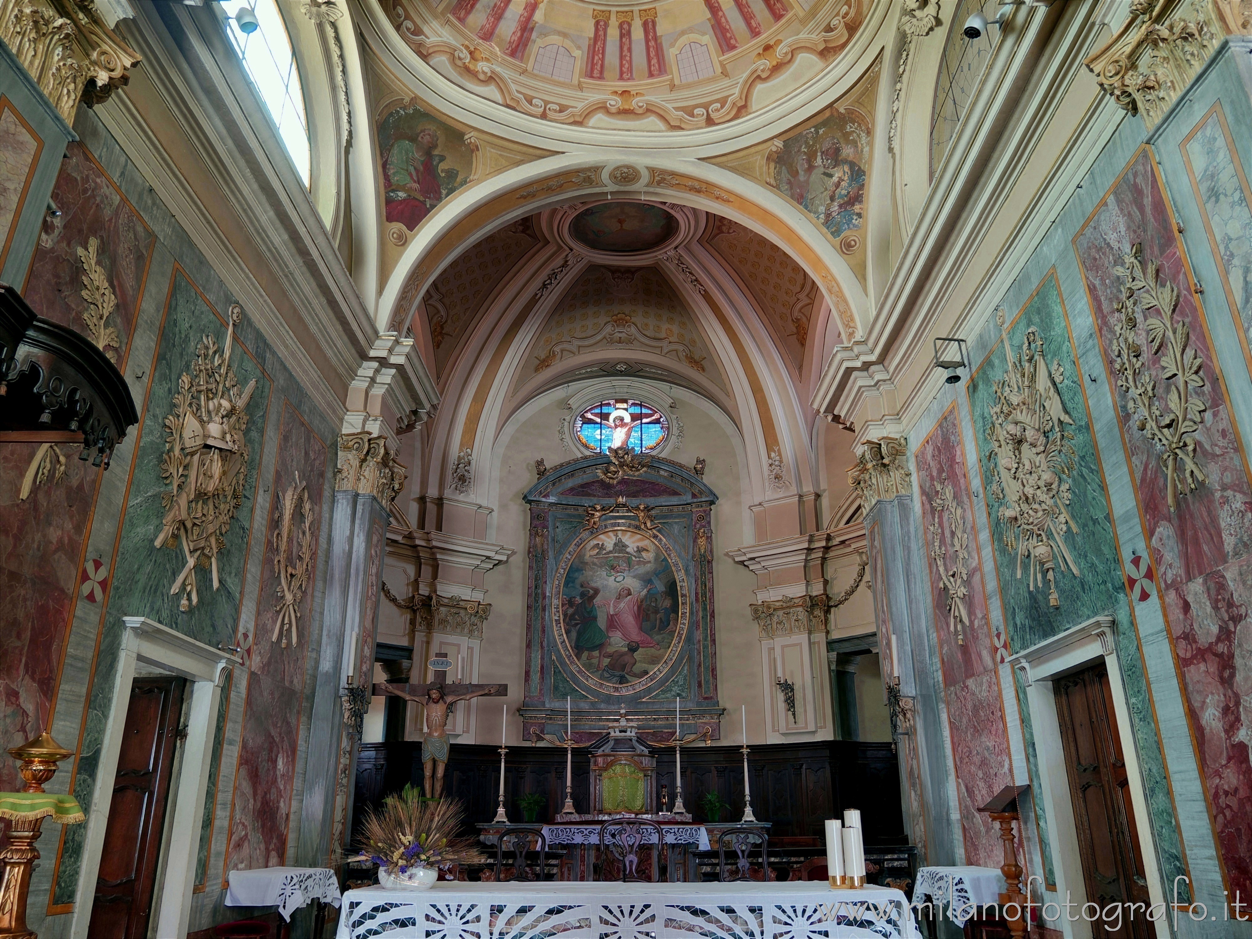 Occhieppo Superiore (Biella, Italy) - Church of Santo Stefano: presbytery